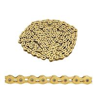 Chaînes De Vélo À Vitesse Unique K1 Pignon Fixe BMX Z1 Vélo 1/2"x1/8" 3/32" 112 Maillons(K1SL wide Golden)