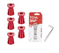 Chaînes De Vélo De Route Motsuv-Mtb,Anneaux De Couronne,Boulons De Manivelle,Vis De Pignon De Manivelle De Vélo À Double Plaque Unique,Pièces Fixes,5 Paires - Type Red 5pcs And Tool-4.9mm