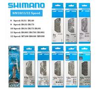 Chaînes de vélo SHIMANO 6/7/8/9/10/11/12 vitesses, 116L 118 126 maillons, pour vélo de route, chaîne VTT originale avec maillon rapide M7100