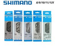Chaînes de vélo SHIMANO 6/7/8/9/10/11/12 vitesses, 116L 118 126 maillons pour vélo de route, chaîne VTT originale avec maillon rapide HG54 116L