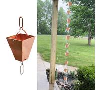 Chaînes d'égouttement de gouttière - Remplacement robuste pour pergolas d'extérieur et tuyaux de descente de jardin