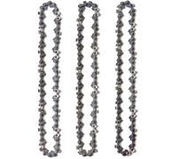 Chaînes d'élagueuse sur perche - MICH - Lot de 3 - Guide-chaîne 25 cm - 40 maillons d'entraînement - Faible rebond