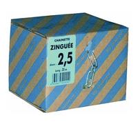 Chaînes droites maillons longs en acier zingué-28 x 7 mm CHAUBEYRE