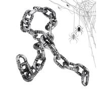 Chaînes Halloween,Accessoire Cosplay | 1,5 Mètres Accessoires d'halloween Faux et Réalistes pour Décoration de Cimetière Extérieur Maison Hantée Prison