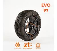 Chaines neige 9mm EVO 97 - automatique - 205 65 R15, 205 65 R16, 205 55 R17, 215 45 R18, 225 35 R18 et +