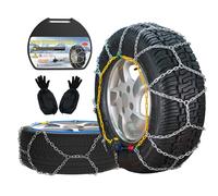Chaînes Neige Automatiques, 2 Pièces x 12mm, Montage Rapide en 1 Minute des Chaînes Neige Avec Tendeur Automatique,Chaîne de Traction Universelle de Secours Pour Voitures, Pickups et SUV (HKN 120)