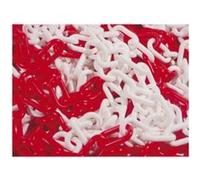 Chaine plastique rouge/blanche 25m nø8 eco TALIAPLAST - 530100
