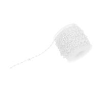 Chaînette de stores verticaux en plastique 15 m blanche pour lames 89 MM | 1 rouleau en coton et plastique, ouverture et fermeture fluides, limite les accrochages et l’allongement, pour bureau