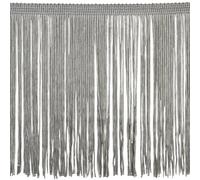 Chainette Fringe P-7045 100% Polyester 15,2 cm Frange Ornements, 9,1 m, 11 Argent