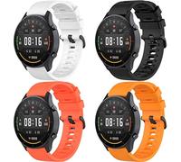Chainfo Bracelet de Montre Compatible avec Amazfit GTR 3 / GTR 3 Pro/GTR 2e / GTR 2/3 Stratos/GTR 47mm / Pace, Bande de Silicone Sangle, 4-pack I, Sport