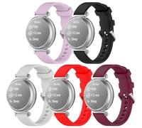 Chainfo compatible avec Garmin Lily 2 Bracelet Montre en Silicone Souple, Bracelet de Montre de Silicone à Libération Rapide NO240428 (C [Pack of 5])