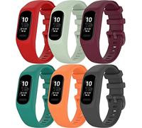 Chainfo compatible avec Garmin Smart 5 / Vivosmart 5 Bracelet Montre De Rechange en Silicone NO230110 (G [Pack of 6])