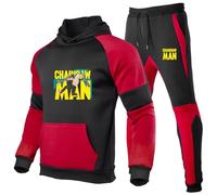 Chains-aw Man Ensemble De Survêtement, Couleur Vives Pull De Manches Longues, Vêtements De Sport Casual, Hiver(Multi 1,M)