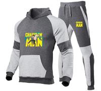 Chains-aw Man Ensemble De Survêtement, Couleur Vives Pull De Manches Longues, Vêtements De Sport Casual, Hiver(Multi 4,M)