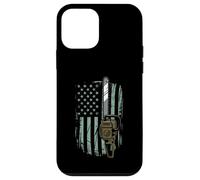 Chainsaw American Flag Funny Independence Day - Woodworker Coque pour iPhone 12 Mini