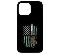 Chainsaw American Flag Funny Independence Day - Woodworker Coque pour iPhone 13 Pro Max