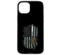 Chainsaw American Flag Funny Independence Day - Woodworker Coque pour iPhone 15 Plus