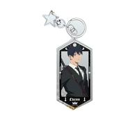 Chainsaw Anime Man Porte-clés en acrylique Makima Denji Hayakawa Aki Design Anneau de clés Charm de sac à dos Accessoire décoratif polyvalent pour sacs