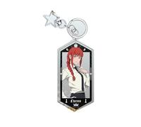 Chainsaw Anime Man Porte-clés en acrylique Makima Denji Hayakawa Aki Design Anneau de clés Charm de sac à dos Accessoire décoratif polyvalent pour sacs