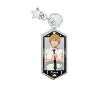 Chainsaw Anime Man Porte-clés en acrylique Makima Denji Hayakawa Aki Design Anneau de clés Charm de sac à dos Accessoire décoratif polyvalent pour sacs