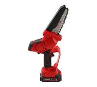 Chainsaw - Chaîne électrique portable de 15,2 cm - Scie à élaguer - Avec 2 batteries au lithium - Chargeur - Sac de transport pour forêts de bambou, troncs d'arbres