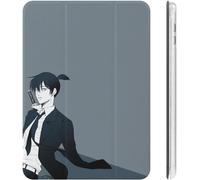 Chainsaw Man Aki Hayakawa Étui Pour Ipad 2020 (10.2in) Avec Porte-Stylos, Résistant Aux Chocs, Réglage Automatique De L'angle De Veille/Réveil, Coque De Protection Transparente