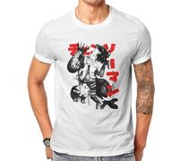 Chainsaw Man Anime Man Tshirt Reze Individuality Polyester T Shirt Harajuku Streetwear New Trend.jpg White L