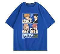 Chainsaw Man Anime T-Shirt Unisex Anime Makima Power Hayakawa AKI Denji Cosplay Costume Imprimé Manches Courtes Pullover Harajuku Tee