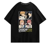 Chainsaw Man Anime T-Shirt Unisex Anime Makima Power Hayakawa AKI Denji Cosplay Costume Imprimé Manches Courtes Pullover Harajuku Tee