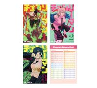 Chainsaw Man Manga Vol 1 - 3 Collection ( Japanese Edition ) Hiragana Chart