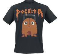 Chainsaw Man Pochita The Chainsaw Devil Homme T-Shirt Manches Courtes Noir XL