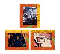 Chainsaw Man Set De 3 Cartes Encadrées Effet 3d 17 X 13 Cm