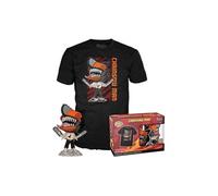 Funko - Pack T-shirt et figurine vinyle CSM Chainsaw Man Leapingv - Small