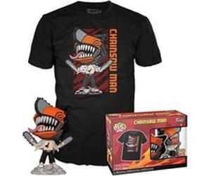Chainsaw Man - Set figurine et T-Shirt POP! & Tee Leaping