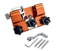 Chainsaw Sharpener, Hand Crank Chain Saw Blade Sharpening Tool Aluminum Alloy Multi-Knob Adjustment Chainsaw Grinder