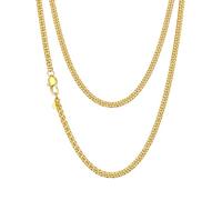 ChainsHouse Chaîne En Plaqué Or Pour Femme Miami Chaîne Cubaine En Acier Inoxydable 3mm Hommes 66cm Collier Punk Pour Femme