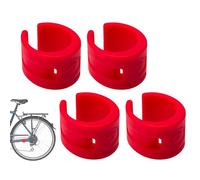 Chainstay Guard Rubber - Protecteur de cadre de vélo, housse de chaîne anti-rayures | Protecteur de chaîne de vélo 4 pièces, protecteur de vélo absorbant les chocs, ajustement universel, manchon en