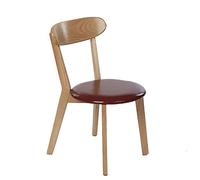 Chair, Living Room Lounge Bold Solid Wood Frame Followed by A Curved Backrest Make It Soft and Comfortable Fit The Human Body Curve Household Restaurant (C)