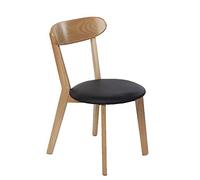 Chair, Living Room Lounge Bold Solid Wood Frame Followed by A Curved Backrest Make It Soft and Comfortable Fit The Human Body Curve Household Restaurant (A)