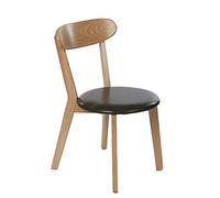 Chair, Living Room Lounge Bold Solid Wood Frame Followed by A Curved Backrest Make It Soft and Comfortable Fit The Human Body Curve Household Restaurant (D)