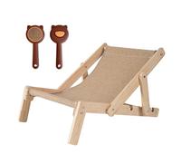 Chaise 2 en 1 en sisal for Chat, Planche à gratter Pliable et réversible, Tapis à gratter avec Courbes Naturelles for Un grattage Libre, Support Ergonomique, Tapis de lit réglable Quatre hauteurs