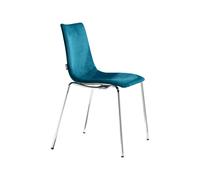 Chaise 4 Pieds Assise rembourré Sans Accoudoirs Scab Zebra Pop 2640 M2 09 Vert paon