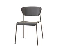 Chaise 4 Pieds Empilable Sans Accoudoirs Scab Lisa Wood 2852 NL NR Chêne teinté noir