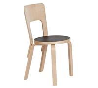 Chaise 66 structure laqué claire clear lacquered solid birch base