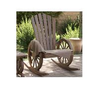 Vidaxl Chaise À Bascule Adirondack Bois De Sapin Massif