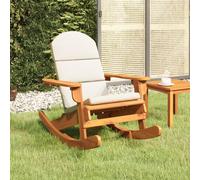 Chaise à Bascule Adirondack Fauteuil Jardin Terrasse Bois Massif d'Acacia vidaXL