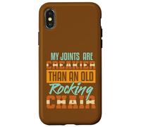 Chaise à bascule avec citation amusante pour la retraite des grands-parents Coque pour iPhone X/XS