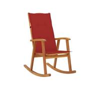 Vidaxl Chaise À Bascule Avec Coussins Bois D'acacia Massif Marron