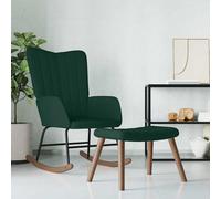 Chaise H. 98 cm en bois massif vert interieur