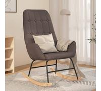 Chaise à Bascule Bleu Tissu Fauteuil Siège Chaise de Relaxation Salon vidaXL